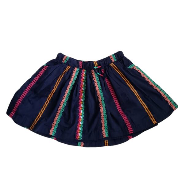 2 FOR $5 SALE Girl's Cat & Jack Navy Embroidered Skirt Size XS (4/5) - Picture 2 of 10
